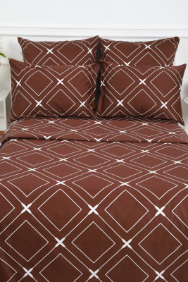 Пододеяльник сатин Искушение шоколадный