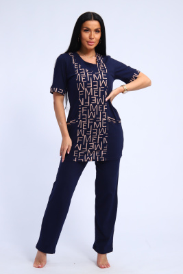 Костюм с брюками 346 темно-синий